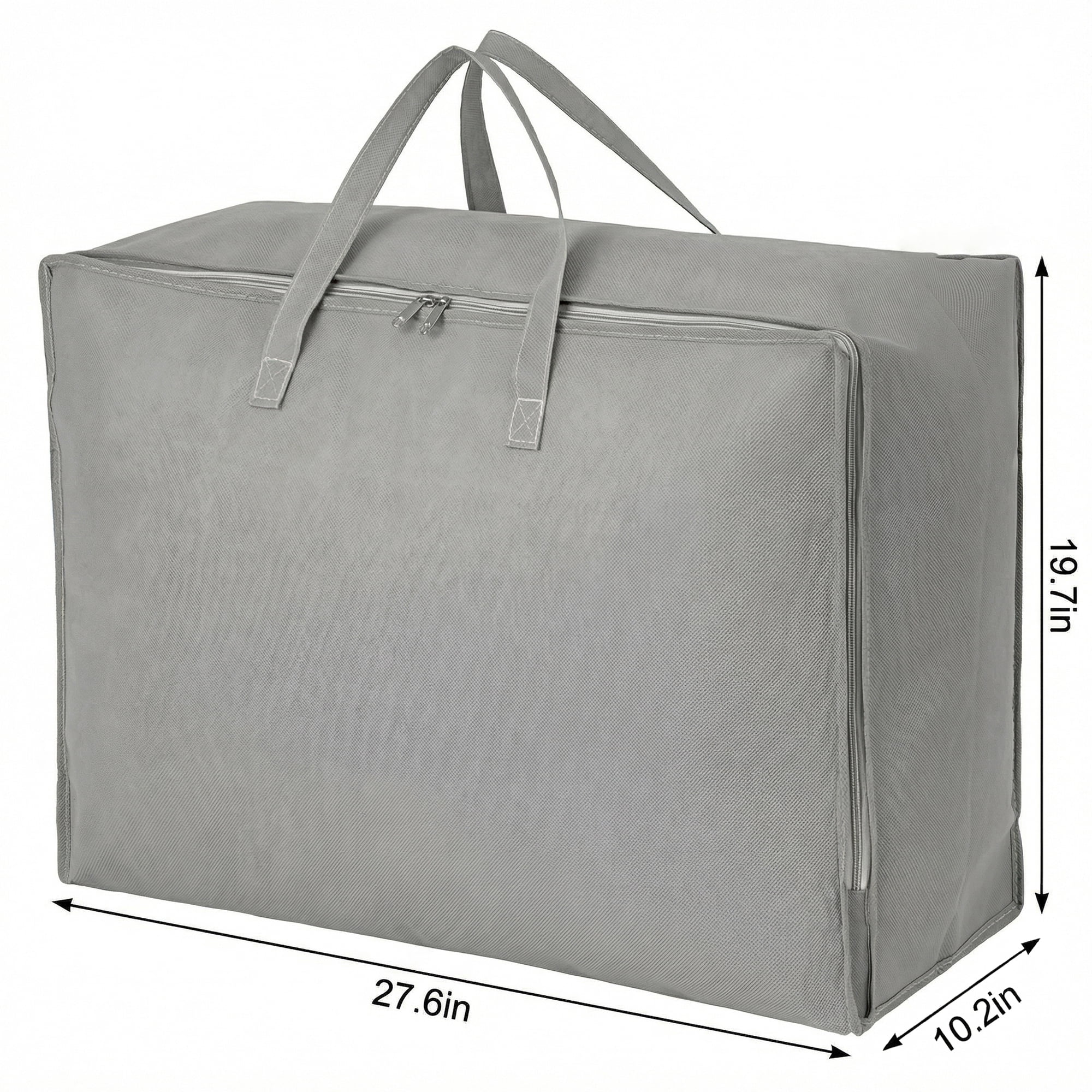 Unique Bargains Clothing Storage Bag Organize Bedroom Light Grey 27.6"x19.7"x10.2"