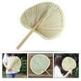 thumbnail image 5 of PAMINGONO 1Set Fans Handheld Woven Leaf Great For Keeping Cool At The Beach Or During Parties, 5 of 8