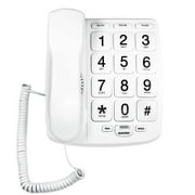 All Phones Tyler TBBP-4-WH Large Button Landline Phone with Speaker for The Elderly - Wall Mountable