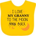 thumbnail image 3 of Inktastic I Love My Granny to the Moon and Back Boys or Girls Baby Bib, 3 of 4
