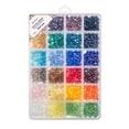 thumbnail image 4 of John Bead 1200pcs 6x5mm Assorted Glass Beads, Colorful Round Bead for DIY Crafts Jewelry Making Bead Box, 4 of 4