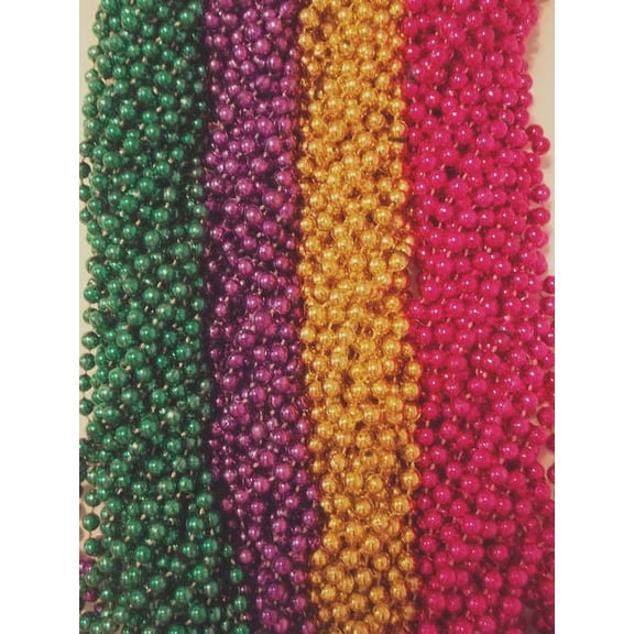 84 Asst Mardi Gras Beads Party Favors Necklaces 7 Dozen Big Lot