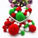 thumbnail image 2 of Bolas de piel de pompón blanco, verde y rojo, Pompones suaves artesanales, adornos de bolas de Navidad, pegamento en accesorios de tela de 8mm a 30mm, 2 of 4