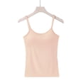 thumbnail image 5 of Ruyang Cingard Shoulder Slim Short Navel Hot Girl Small Vest Fashion Womens Solid Color Hanging Neck Backless Wrap Bra Top Fitted T Shirt, 5 of 5