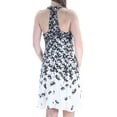 thumbnail image 4 of YYIGAL Womens Black Floral Sleeveless Knee Length Fit + Flare Dress Size: M, 4 of 4