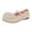 Beige, variant on Women Fashion Bowknot Flats Round Toe Dress Shoes Mary Jane Ballet Flats with Bow Dress Shoes Summer Beach Casual Lightweight Flat Shoes