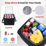 Kailwokk Trunk Organizer for SUV, Collapsible Multi Compartment Car Organizer with Leakproof Insulated Bag for Car Accessories for Women Men