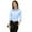 Blue, variant on Women's Loose Long Sleeves Office Buttons Blouse Shirt T-Shirt Top