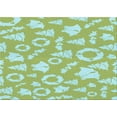 thumbnail image 1 of Ahgly Company Machine Washable Indoor Rectangle Transitional Pale Green Area Rugs, 4' x 6', 1 of 7