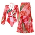 thumbnail image 1 of Trajes de baño tankini para mujer Traje de baño estampado diario para mujer Traje de baño conservador de cuerpo unido Conjunto de dos piezas con falda de playa estampada, 1 of 9