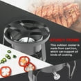 thumbnail image 3 of Outdoor & Indoor Portable Propane Stove, Single & Double Burners with Gas Premium Hose, Detachable Legs for Backyard Kitchen, Camping Grill, Hiking Cooking, Outdoor Recreation, 3 of 7