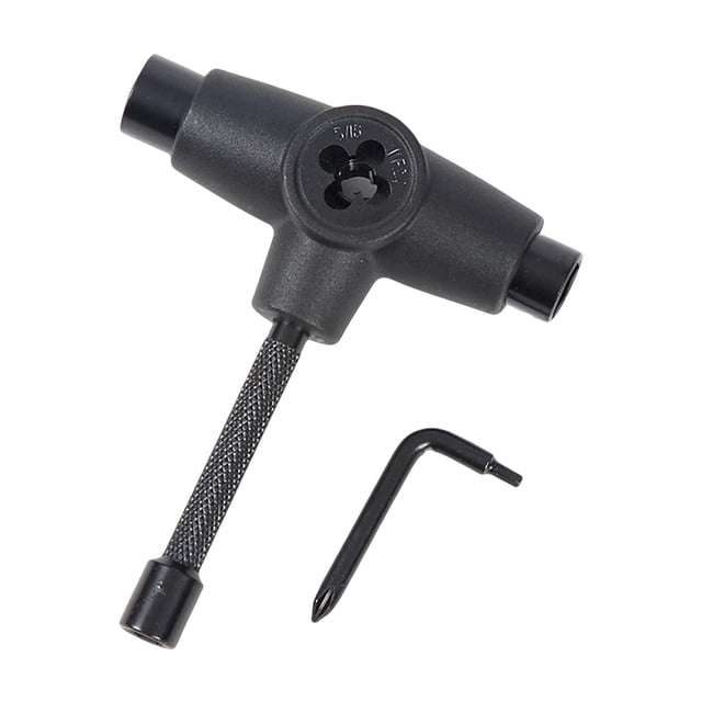 Herramienta para Monopatín, Herramienta Múltiple, Accesorio para Patinetas Multifuncionales para Longboards , Negro Sunnimix Llave de patín