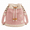 Pink, variant on Denim Crochet Bucket Bag, Drawstring Crossbody Purse for Women with Adjustable Strap and Floral Embroidery.Green,1pc