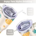 thumbnail image 5 of 40 oz Pineapple Cup with Handle Vacuum Insulated Travel Coffee Mug Gift for Travel Commuting, 5 of 7