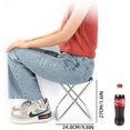 thumbnail image 3 of Folding Stool Camping Stool Outdoor Mini Fold Up Portable Lightweight Chair with Carry Bag for Fishing Hiking Backpacking Travelling BBQ Foldable Stoo, 3 of 5