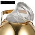 thumbnail image 6 of Stainless Steel Teapot Gold Decor Modern Containers with Lids Metal Kettle Desktop Strainer Portable Stove Travel, 6 of 6