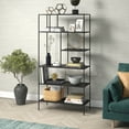 thumbnail image 3 of Evelyn&Zoe Winslow 72" Tall Rectangular Bookcase, Blackened Bronze, 3 of 8