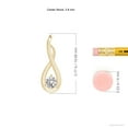 thumbnail image 4 of ANGARA Natural Infinity Twist Diamond Pendant in 14K Yellow Gold for Women (Size-3.8mm| Color-I-J| Clarity-I1-I2) | April Birthstone, Anniversary, Jewelry Gift for Women | Natural Diamond Necklace, 4 of 9
