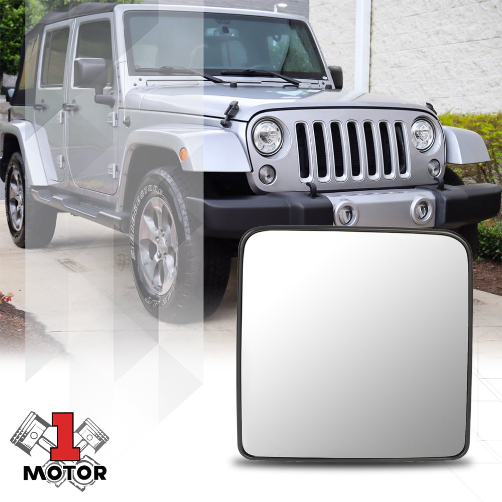 Right] Passenger Side Mirror Glass OE Style Replacement for 11-17 Jeep  Wrangler 
