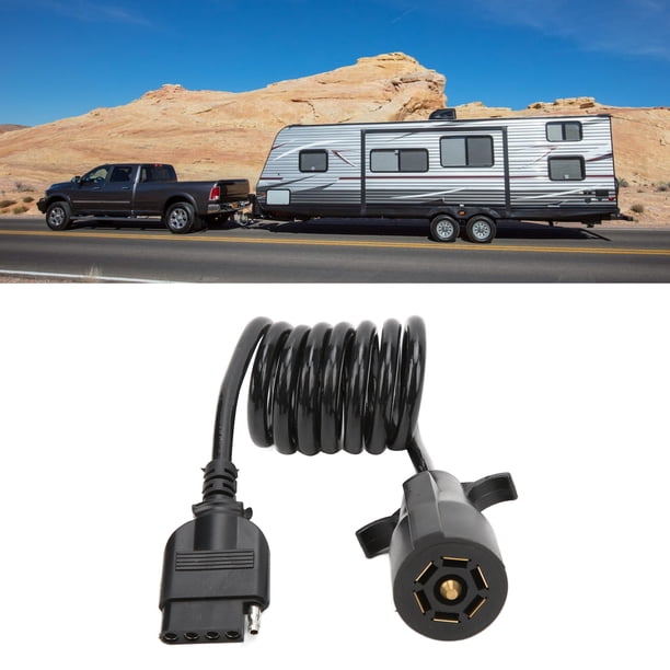 Remolque Conector De 7 Vías Conector De Luz RV Conector De 7 Polos Para Trabajo Soledad Zocalo De Carga Del Enchufe De 7 Vias