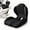 Black, variant on L-shaped Ergonomic Seat Cushion with Lumbar Support, Integrated Lumbar Back Support, Ergonomic Chair Cushion for Office Car Long Sitting