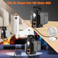 thumbnail image 3 of Para Ma*kita Batería de Litio de 18V Inversor de Energía 150W a 110V Convertidor de Power Bank 2 Canales, 3 of 6