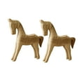 thumbnail image 2 of 2 Pcs Animal Statue Sculpture Figurine DIY Unpainted Wood for Craft Tabletop Living Room Spring Party, 2 of 5