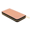 thumbnail image 4 of Premium Glitter Bling Smooth Vegan Leather Continental Zip Around Wallet, 4 of 8