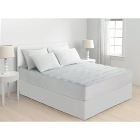 Mezzati Luxury Pillow Top Quilted Mattress Pad With Fitted Skirt