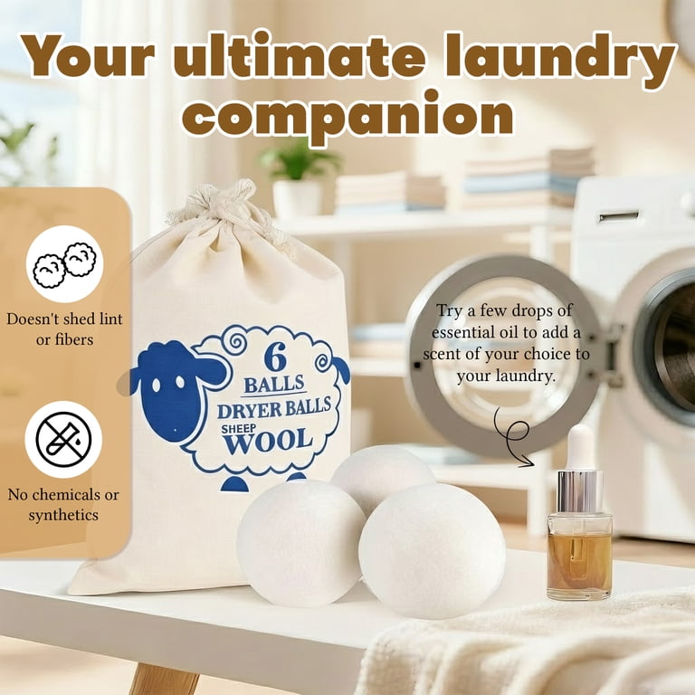 GARITIN Wool Dryer Balls, 6 Pack photo 6
