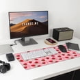 thumbnail image 6 of Rateoe Strawberry Print Mouse Pad - Extended Large Gaming Mousepad,Non-Slip Stitched Edge,16x29.5 Inch, 6 of 8