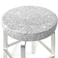thumbnail image 6 of Goofa Silver Glitter Printed Stool Covers Round, Waterproof Round Bar Stool Covers Anti-Slip Round Bar Stool Seat Cover with Elastic Bands Durable -14 inch, 6 of 7