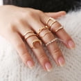thumbnail image 1 of Anillos para mujer, regalos para mujer. Las nuevas mascarillas faciales de ocho piezas con incrustaciones y todo a juego., 1 of 5