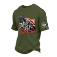 thumbnail image 2 of LWavelet Mens USA Shirt American Flag T-Shirt 4th of July Patriotic Short Sleeve Tee, 2 of 6