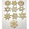 thumbnail image 4 of Snowflake Ornaments for Christmas Tree 10Pcs Assorted Wooden Snowflake Wedding Tree Hanging Ornament Decor Sturdy Wooden Christmas Tree Ornaments Wooden Ornaments for Christmas Tree, 4 of 4