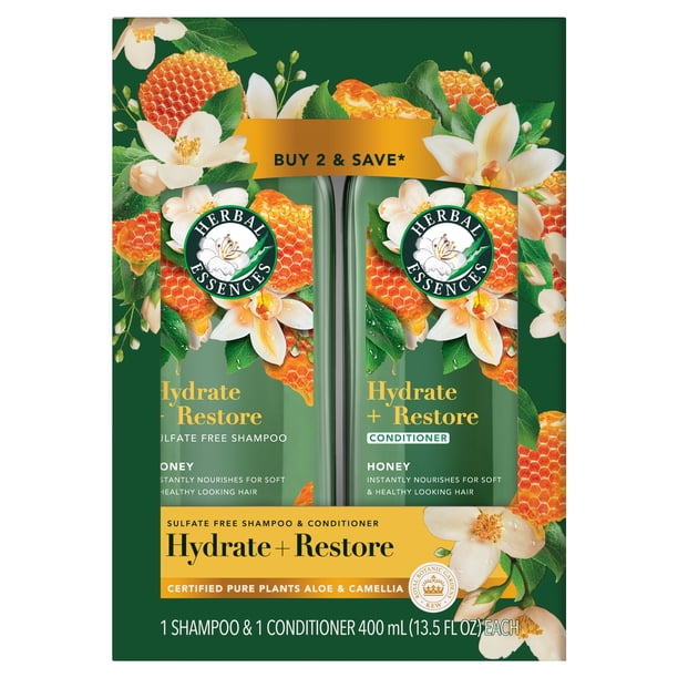 HAYEL G SHAMPOO & HAYEL G ESSENCE　set Herbal Essences Honey Shampoo & Conditioner Dual Pack for