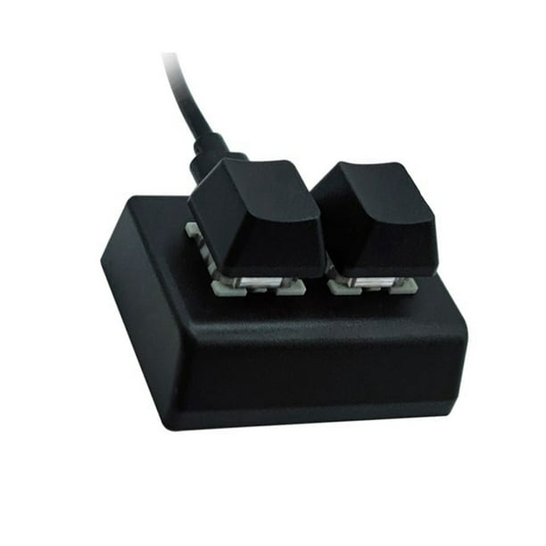 2 Keys Macro Programming Keyboard RGB Mini Keyboard Gaming Drawing Red