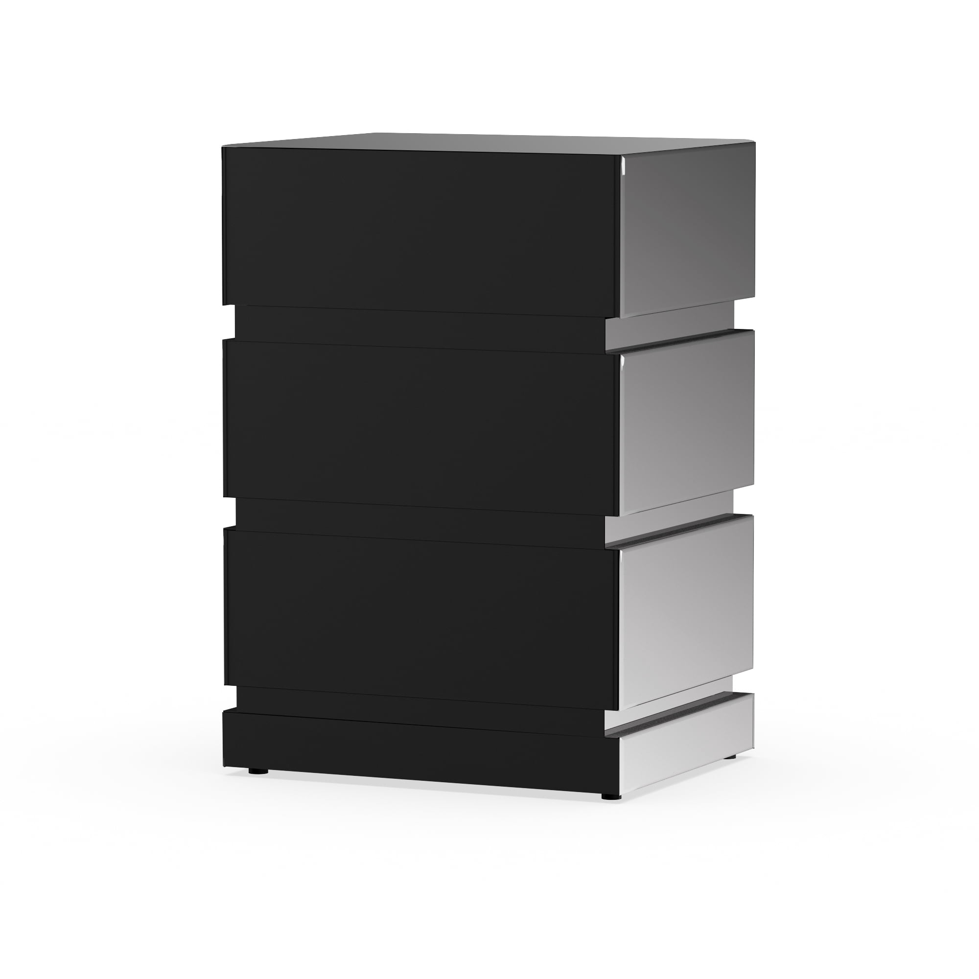 Baxton Studio Sabrina Hollywood Regency Glamour Style Mirrored 3-Drawer End Table