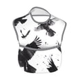 thumbnail image 2 of Kdxio Monochrome Flying Ravens Bibs For Babies, Baby Bibs for Eating, Toddler Bibs, Waterproof Bibs, Feeding Bibs, for Toddlers, Boys, Girls, 2 of 8