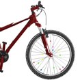 thumbnail image 2 of 36 PC luminoso redondo de la rueda de la bici habló Granos coloridos Clip bicicletas plástico Spoke bolas Adornos, 2 of 6