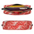 thumbnail image 2 of Disketp Beef Steaks Estuche de Lápices de Cuero con Cierre, Estuche Compacto para Papelería, Bolígrafos y Accesorios Pequeños, 2 of 7