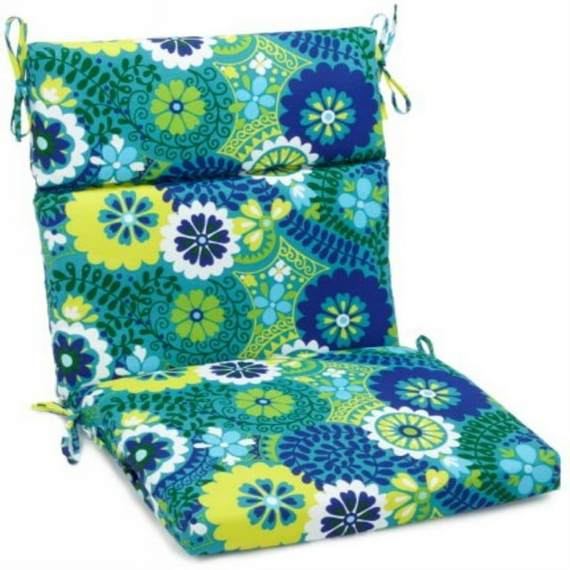 Blazing Needles Coussin de Chaise d'Extérieur Carré pour Assise/dossier en Polyester Filé 22 Po par 45 Po - Azure de Luxe