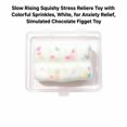 thumbnail image 3 of Slow Rising Squishy Relaxation Toy with Colorful Sprinkles, White, for Relaxation, Simulated Chocolate Squeeze Toy, 3 of 3