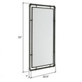 thumbnail image 6 of Morse Rectangular Industrial Grey Metal Bathroom Vanity Wall Mirror (Set of 2), 6 of 6