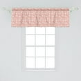 thumbnail image 2 of Ambesonne Hippo Window Valance, Hippo Pattern, 54" X 18", White Coral Red, 2 of 3