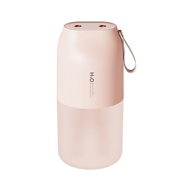 Yuarrent Humidificador inalámbrico de plástico, 2000mAh, funciona con pilas, cc 5V, 1A, difusor de interfaz tipo C, generador de niebla para coche y Humidificadores Rosado Yuarrent HA002978-02B