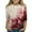 BA01-Watermelon Red, variant on Inglocry Girls Casual 3/4 Sleeve Halloween T Shirts Kids Crewneck Tops Spooky Pumpkin Ghost T-Shirt Fashion Tees 5-14 Years Beige 8-9Years