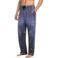 thumbnail image 5 of Halloween Starry Night Men's Pajama Pants, Soft and Comfortable Lounge Sleep Bottoms with Pockets, Men's Sleepwear with Custom Print, Large, 5 of 7