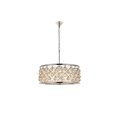 thumbnail image 2 of 1214 Madison Collection Pendant Lamp D:25in H:10.5in Lt:6 Mocha Brown Finish Royal Cut Golden Teak (Smoky), 2 of 3