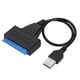 thumbnail image 2 of Cable convertidor USB 2.0 a SATA Plug and Play 22 pines para HDD SSD 2,5 pulgadas FLhrweasw, 2 of 9